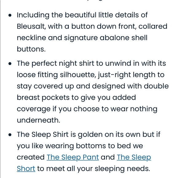 Bleusalt white soft sleep shirt sz 0 preloved - Picture 5 of 6